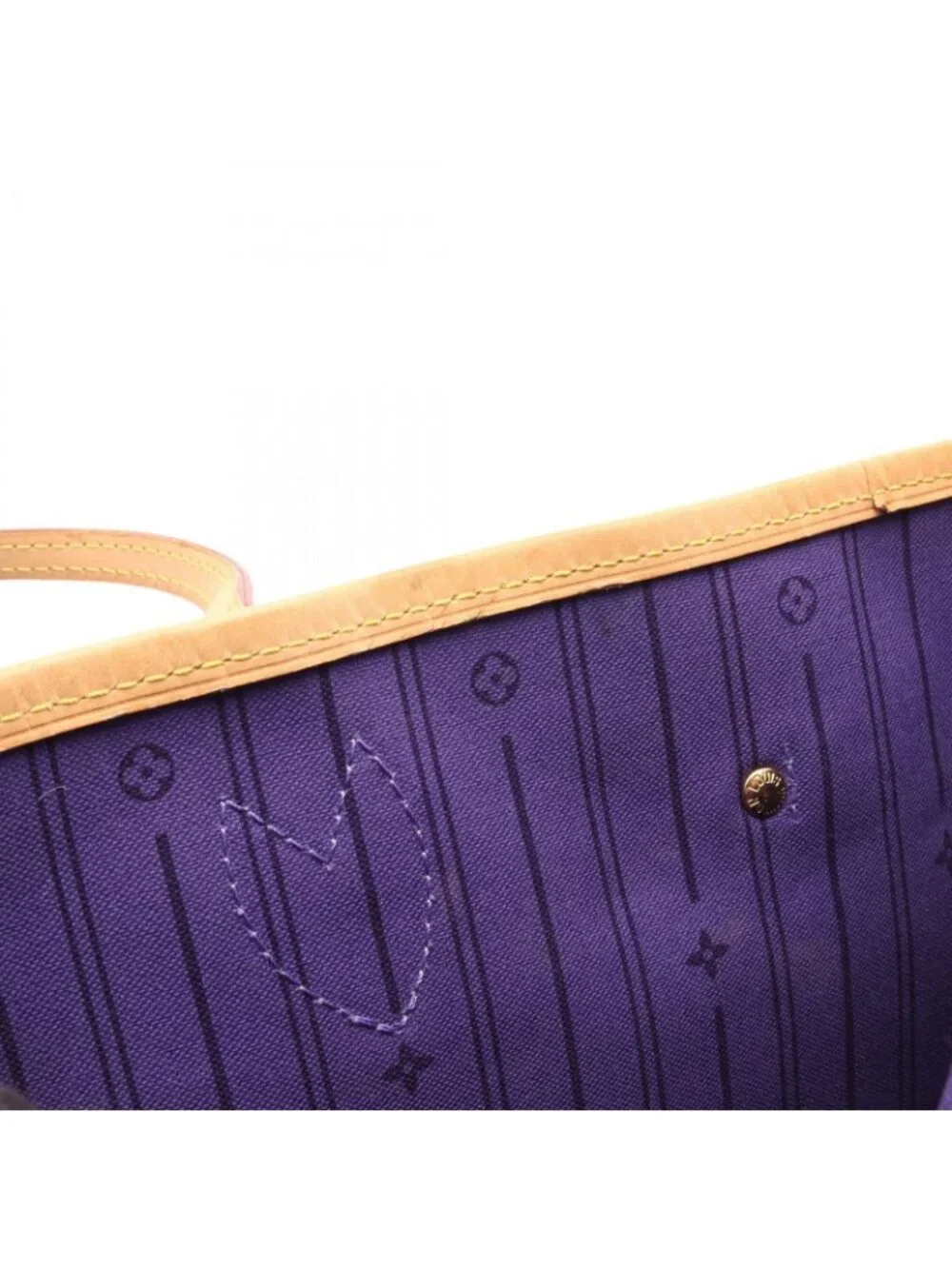 Louis Vuitton Tote Neverfull MM My LV Heritage Orange Purple Canvas Leather